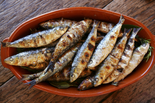 grilované sardinky
